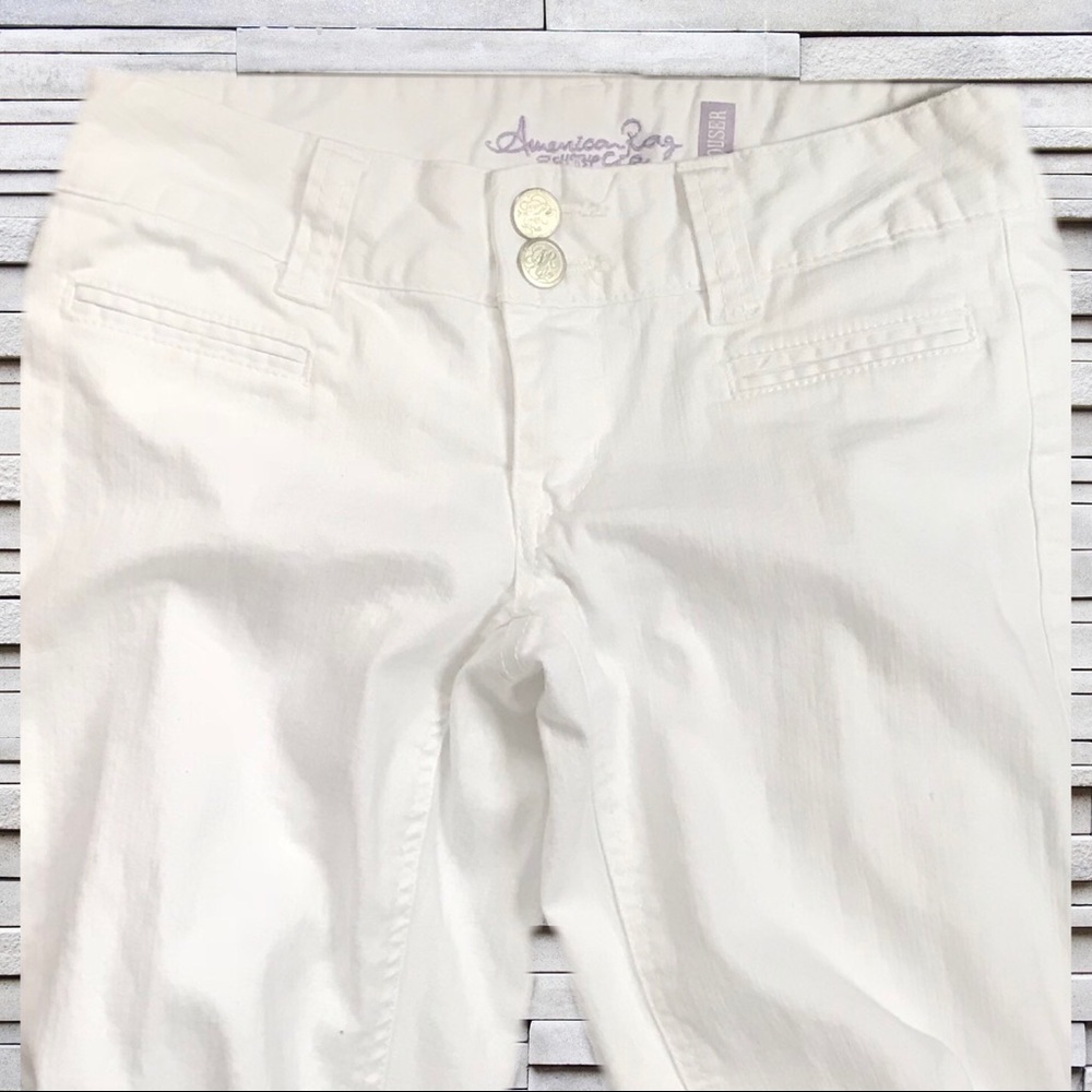 American Rag White Denim Trouser Style Jeans